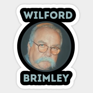 wilford || grey blue Sticker